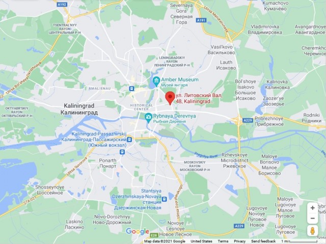 Lithuanian shaft, 48, Kaliningrad Map