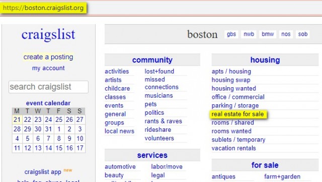 Craiglist Boston