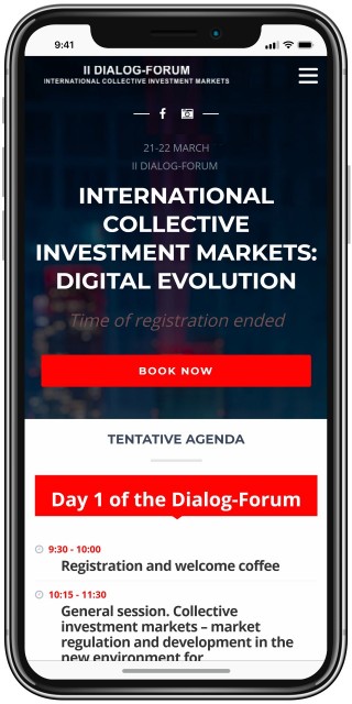 “Dialogforum” Website Mobile version