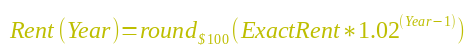 Ladder Rounding Formula