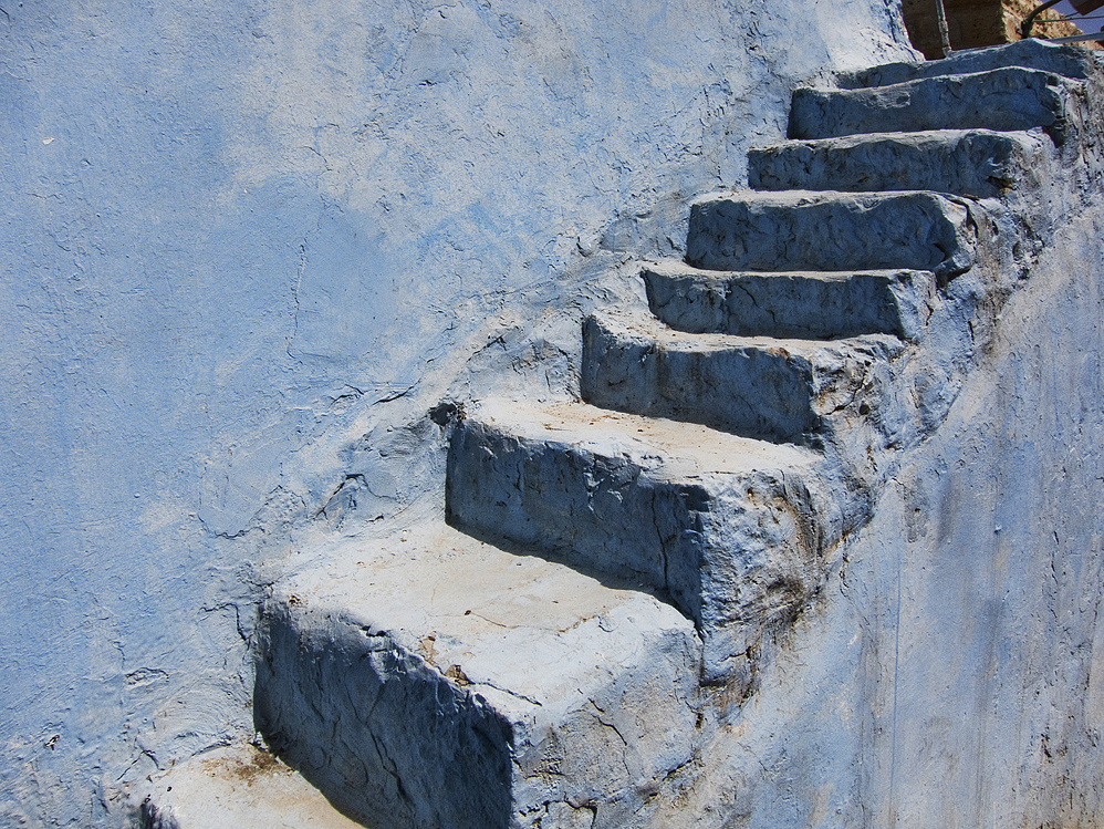 Stairway to heaven in the ancient city of Zefat